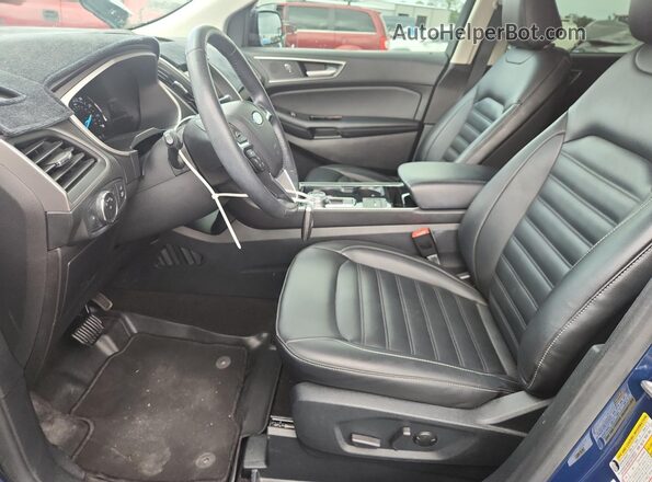 2FMPK3J90LBB45352 2020 FORD EDGE Blue წინა სალონის ხედი