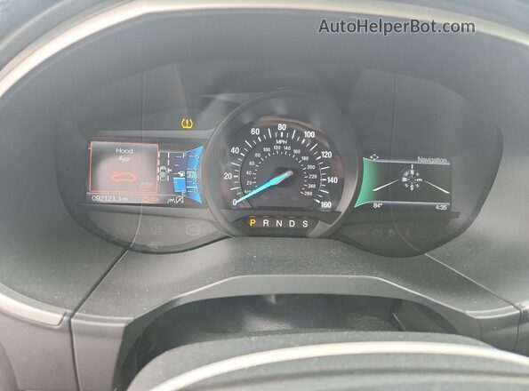 2FMPK3J90LBB45352 2020 FORD EDGE Blue ხელსაწყოთა პანელის ხედი