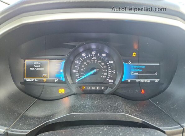 2FMPK3J90MBA05190 2021 FORD EDGE Silver Instrument cluster view