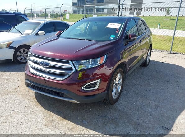 2FMPK3J91HBB04879 2017 FORD EDGE Maroon Front left
