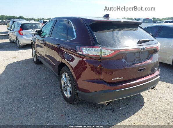 2FMPK3J91HBB04879 2017 FORD EDGE Maroon Rear left