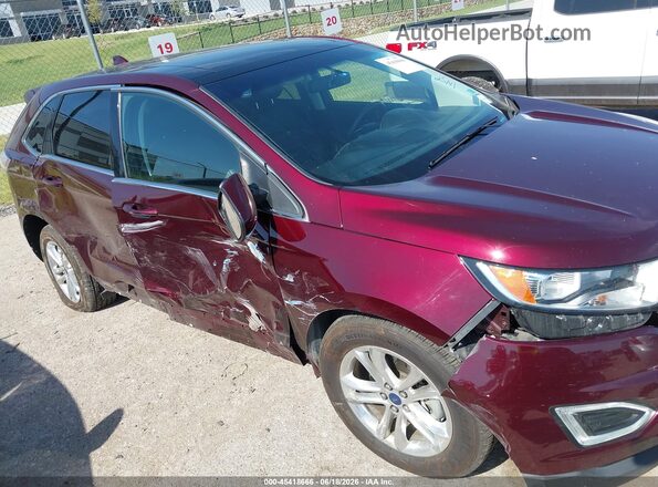 2FMPK3J91HBB04879 2017 FORD EDGE Maroon Front view