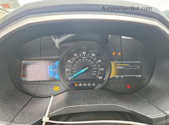 2FMPK3J91HBC10619 2017 FORD EDGE Tan Widok zestawu wskaźników