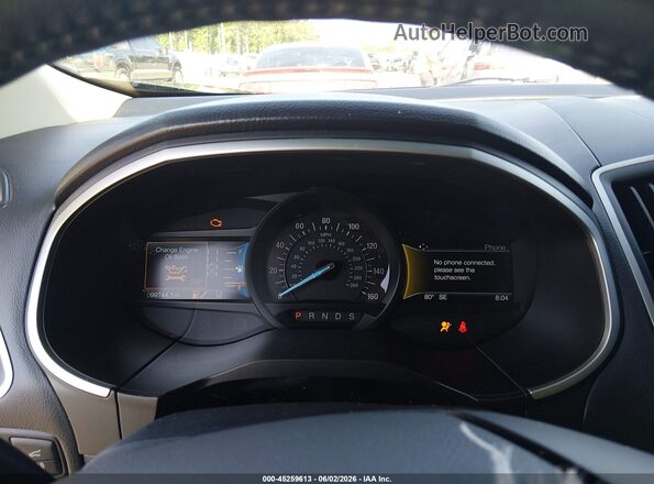 2FMPK3J91KBB77239 2019 FORD EDGE Black Vista de los asientos traseros
