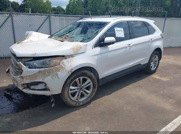 2FMPK3J91KBB99855 2019 FORD EDGE Белый Передняя левая четверть