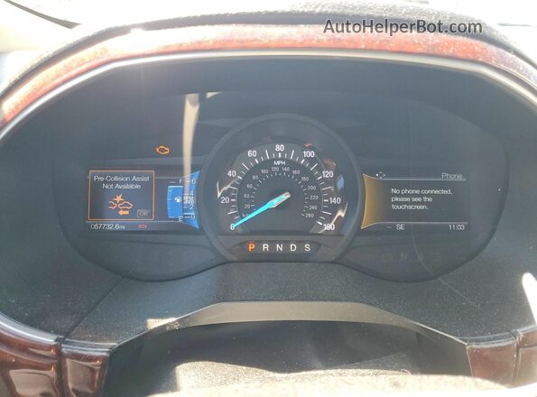 2FMPK3J91LBA04497 2020 FORD EDGE White ხელსაწყოთა პანელის ხედი