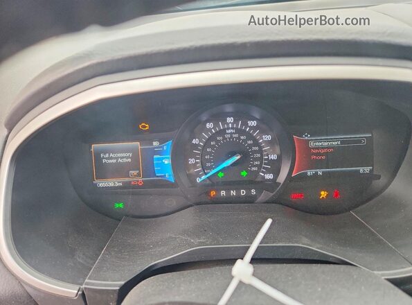 2FMPK3J91LBB47238 2020 FORD EDGE Charcoal Vista del cuadro de instrumentos