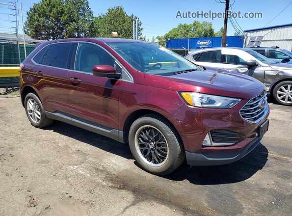 2FMPK3J91MBA21396 2021 FORD EDGE Burgundy Przód prawy
