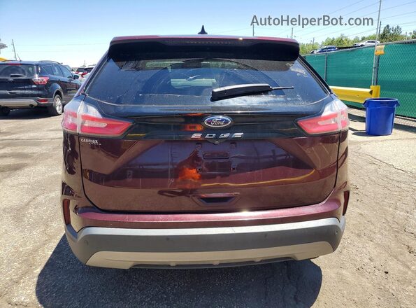 2FMPK3J91MBA21396 2021 FORD EDGE Burgundy Widok z tyłu