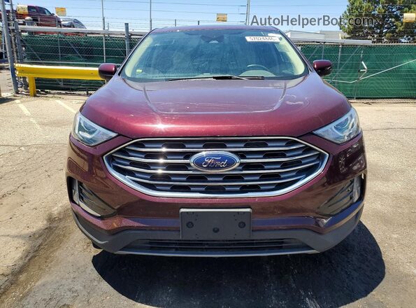 2FMPK3J91MBA21396 2021 FORD EDGE Burgundy Widok z przodu