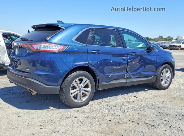 2FMPK3J92HBC49655 2017 FORD EDGE Blue Trasero derecho