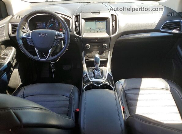 2FMPK3J92HBC49655 2017 FORD EDGE Blue Vista del salpicadero