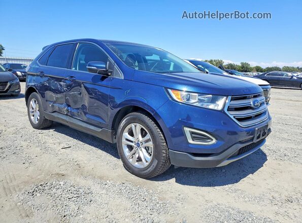 2FMPK3J92HBC49655 2017 FORD EDGE Blue Delantero derecho