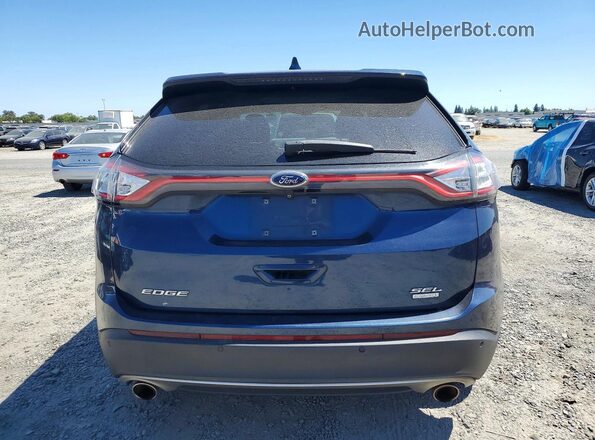 2FMPK3J92HBC49655 2017 FORD EDGE Blue Vista trasera