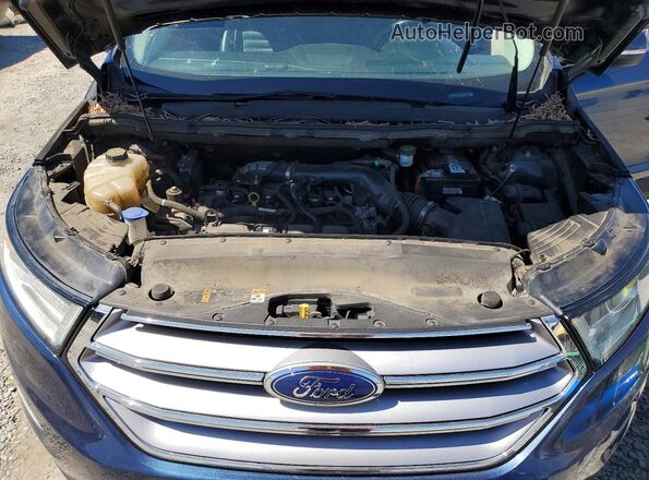 2FMPK3J92HBC49655 2017 FORD EDGE Blue Vista del compartimento del motor