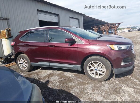 2FMPK3J92MBA16191 2021 FORD EDGE Maroon სალონის 360-გრადუსიანი ხედი