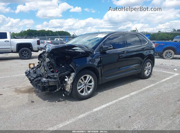 2FMPK3J93HBC48255 2017 FORD EDGE Black Передня ліва чверть