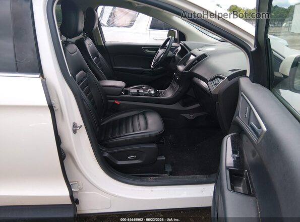 2FMPK3J93KBB85388 2019 FORD EDGE White Vista interior delantera