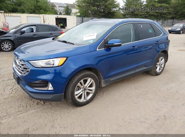 2FMPK3J93LBA28753 2020 FORD EDGE Blue Առջևի ձախ երեք քառորդ տեսարան