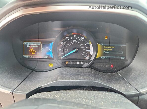 2FMPK3J93LBB26794 2020 FORD EDGE White Widok zestawu wskaźników