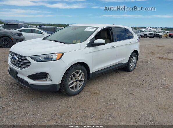 2FMPK3J93MBA40807 2021 FORD EDGE Белый Передняя левая четверть