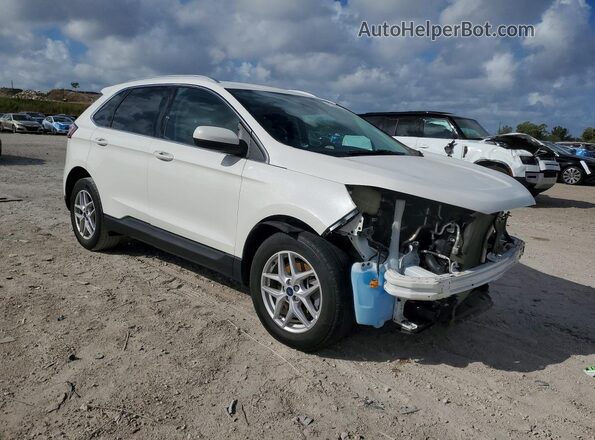 2FMPK3J93MBA43836 2021 FORD EDGE Белый Передняя правая четверть
