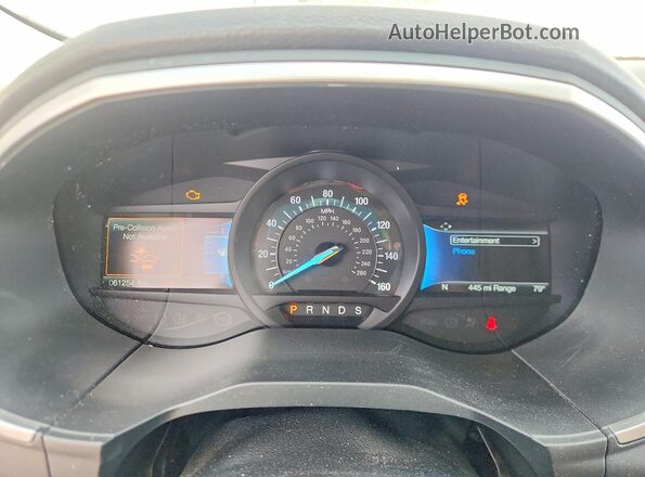 2FMPK3J93MBA43836 2021 FORD EDGE Белый Вид щитка приборов