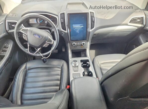2FMPK3J93MBA43836 2021 FORD EDGE Белый Вид панели приборов