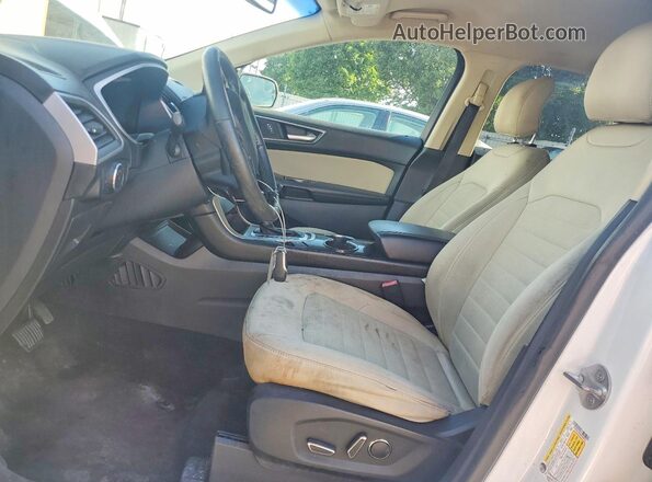 2FMPK3J94GBC00875 2016 FORD EDGE White Вид салону спереду