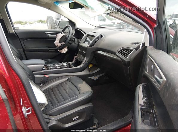 2FMPK3J94KBB46910 2019 FORD EDGE Red წინა სალონის ხედი