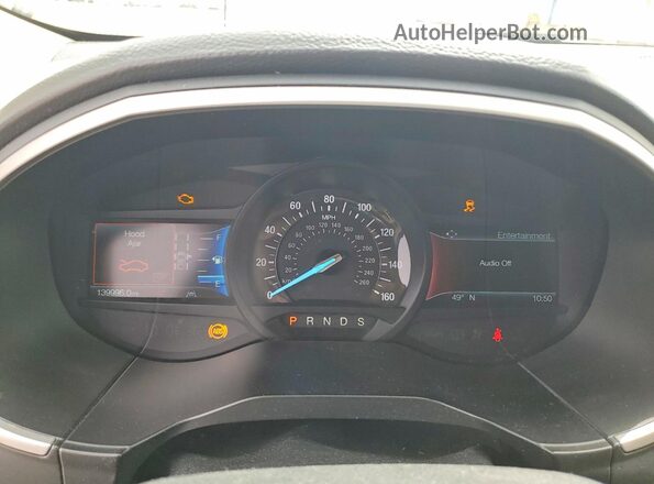 2FMPK3J94LBA14909 2020 FORD EDGE Black Instrument cluster view