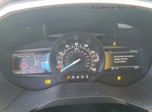 2FMPK3J94LBA88881 2020 FORD EDGE White Instrument cluster view