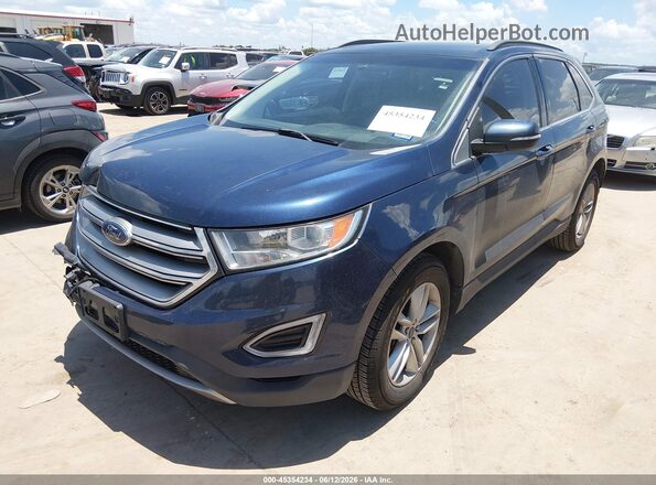 2FMPK3J95HBB10376 2017 FORD EDGE Blue Vista tres cuartos delantera izquierda