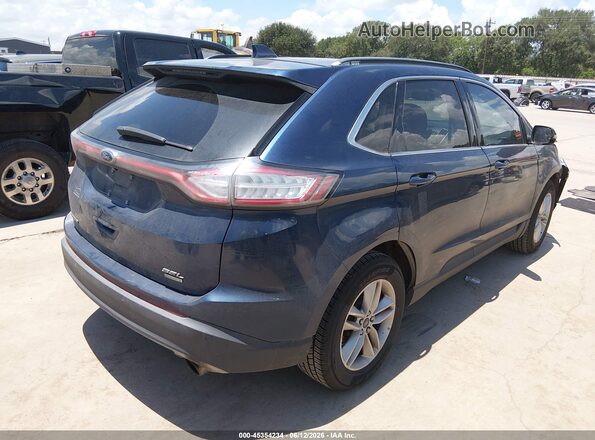 2FMPK3J95HBB10376 2017 FORD EDGE Blue Trasero derecho