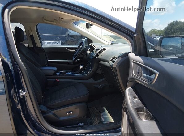 2FMPK3J95HBB10376 2017 FORD EDGE Blue Vista interior delantera
