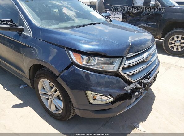 2FMPK3J95HBB10376 2017 FORD EDGE Blue Vista frontal