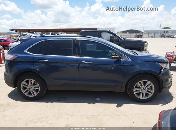 2FMPK3J95HBB10376 2017 FORD EDGE Blue Vista interior trasera