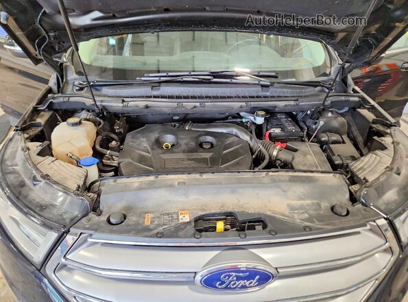 2FMPK3J95HBB93470 2017 FORD EDGE Black Vista del compartimento del motor