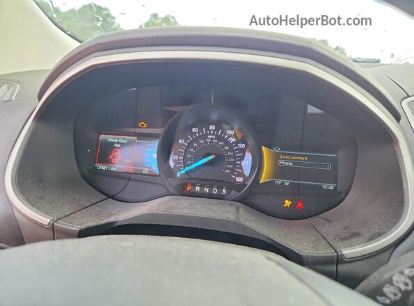 2FMPK3J95KBB08165 2019 FORD EDGE Silver Instrument cluster view