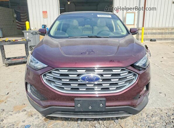 2FMPK3J95KBB93282 2019 FORD EDGE Burgundy Вид спереду