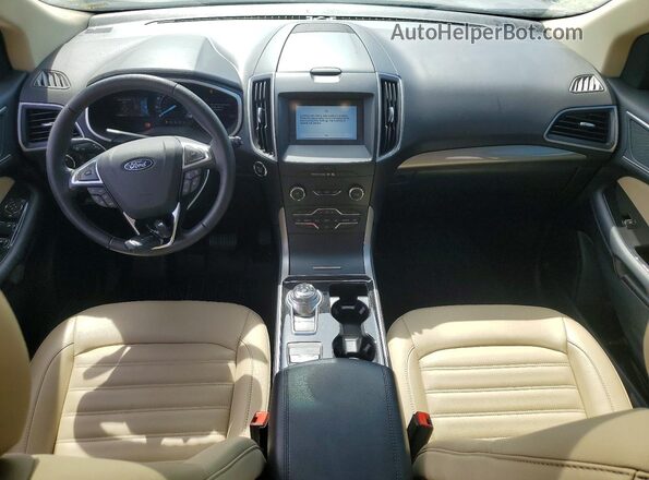 2FMPK3J95KBB93282 2019 FORD EDGE Burgundy Вид панелі приладів