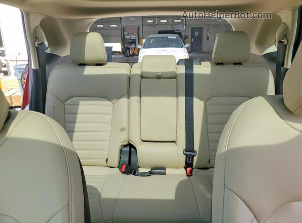 2FMPK3J95KBB93282 2019 FORD EDGE Burgundy Вид задніх сидінь