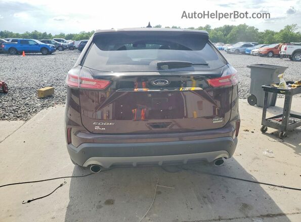 2FMPK3J95KBB93282 2019 FORD EDGE Burgundy Вид ззаду