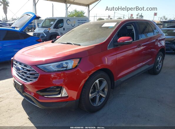2FMPK3J95KBC48717 2019 FORD EDGE Red Front left