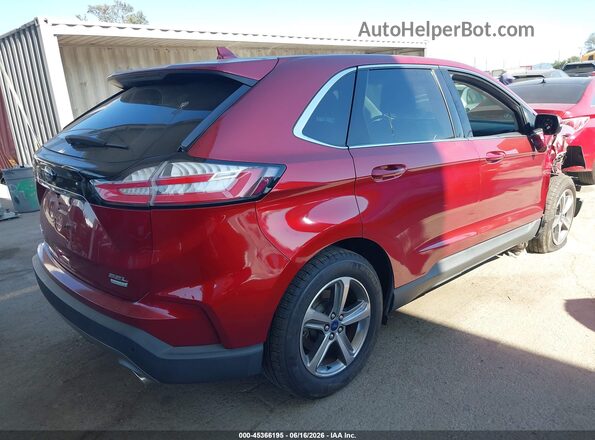 2FMPK3J95KBC48717 2019 FORD EDGE Red Rear right