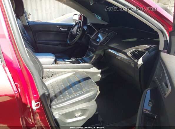 2FMPK3J95KBC48717 2019 FORD EDGE Red Front interior view