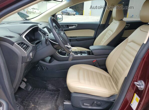 2FMPK3J95LBA82877 2020 FORD EDGE Burgundy Front interior view