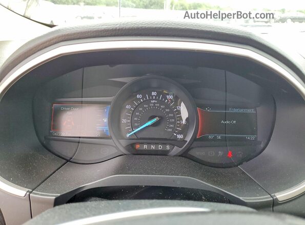 2FMPK3J95LBA82877 2020 FORD EDGE Burgundy Instrument cluster view