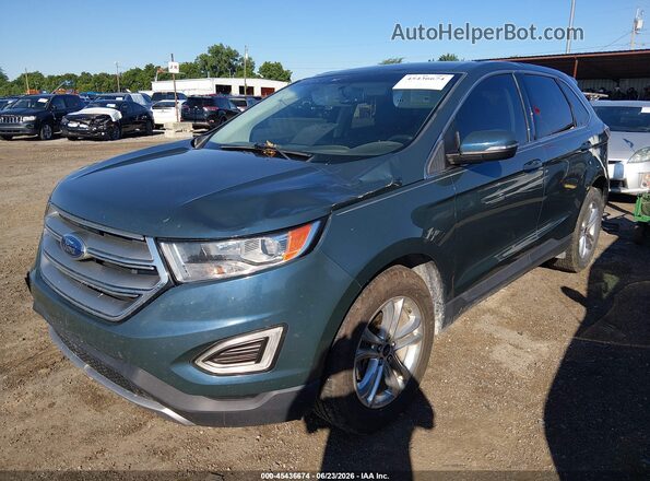 2FMPK3J96GBC40391 2016 FORD EDGE Blue Przód lewy