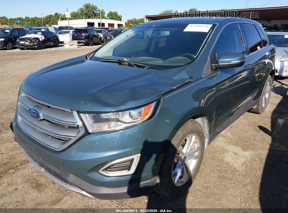 2FMPK3J96GBC40391 2016 FORD EDGE Blue Widok z przodu